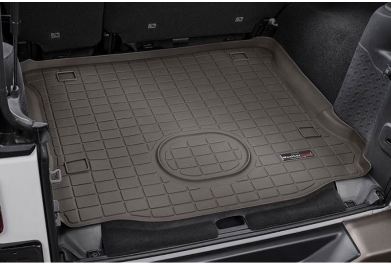 WeatherTech 43745 Jeep Wrangler JK Cargo Liner; Cocoa (4-Door) | 2015-2017