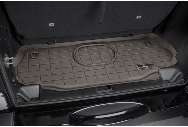 WeatherTech 43821 Jeep Wrangler JK Cargo Liner; Cocoa (2-Door) | 2015-2017