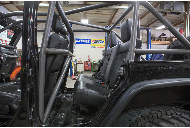 GenRight Behind the Seat X-Bar for GenRight Cages; Wrangler JKU