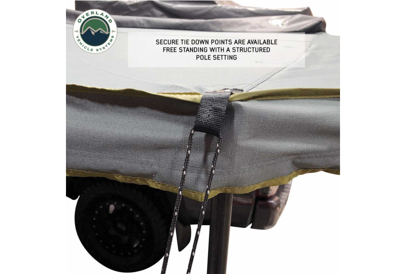 OVS Nomadic 180 LTE Awning - Grey/Green, Black Cover