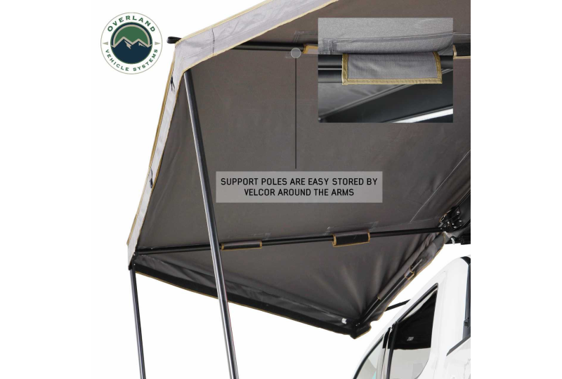 OVS Nomadic 180 LTE Awning - Grey/Green, Black Cover